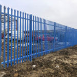 Palisade security fencing installation