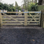 Oak Gate fencing installation