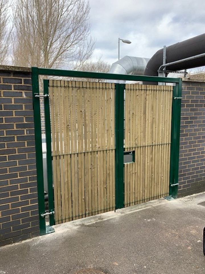 Security gate installation 1