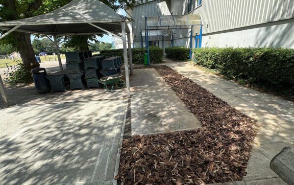 Concrete Base Installation for Snack Bar at Norton Knatchbull School