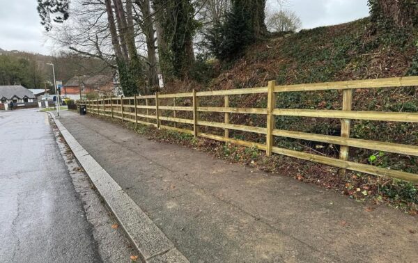 Post and Rail Fencing Installation for Dover District Council